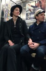 MARY ELIZABETH WINSTEAD and Ewan McGregor Riding Subway in New York 03/07/2020