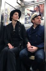 MARY ELIZABETH WINSTEAD and Ewan McGregor Riding Subway in New York 03/07/2020