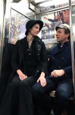 MARY ELIZABETH WINSTEAD and Ewan McGregor Riding Subway in New York 03/07/2020