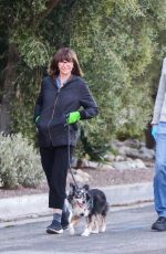 MARY STEENBURGGEN and Ted Danson Out with Their Dog in Los Angeles 03/30/2020
