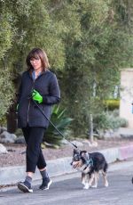 MARY STEENBURGGEN and Ted Danson Out with Their Dog in Los Angeles 03/30/2020