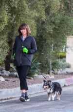 MARY STEENBURGGEN and Ted Danson Out with Their Dog in Los Angeles 03/30/2020