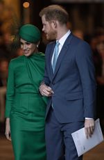 MEGHAN MARKLE at Commonwealth Service at Westminster Abbey 03/09/2020