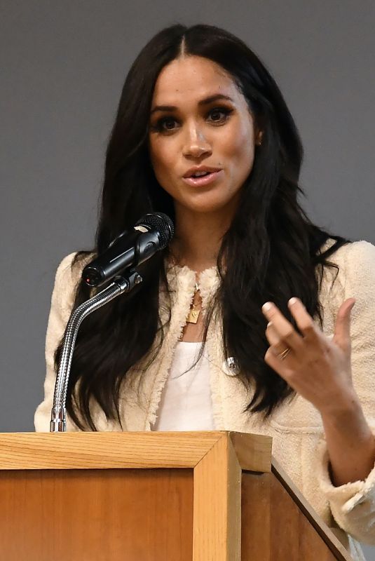 MEGHAN MARKLE Talk at Robert Clack School on International Women