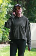 MELANIE GRIFFITH Out Hiking in Los Angeles 03/28/2020