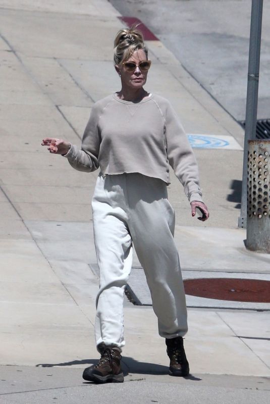 MELANIE GRIFFITH Out Hiking in Los Angeles 03/29/2020