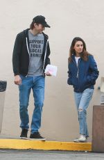 MILA KUNIS and Ashton Kutcher Out in Los Angeles 03/11/2020