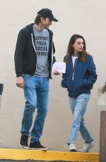 MILA KUNIS and Ashton Kutcher Out in Los Angeles 03/11/2020