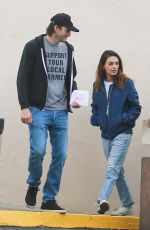 MILA KUNIS and Ashton Kutcher Out in Los Angeles 03/11/2020