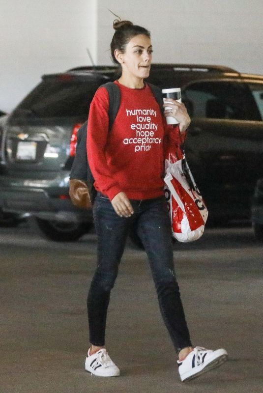 MILA KUNIS Leaves Target in West Hollywood 03/02/2020