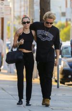 MILEY CYRUS and Cody Simpson Out in Malibu 03/02/2020