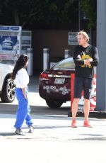 MONICA PADMAN and Dax Shepard Out in Los Angeles 03/19/2020