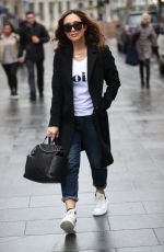 MYLEENE KLASS Arrives at Global Offices in London 03/19/2020