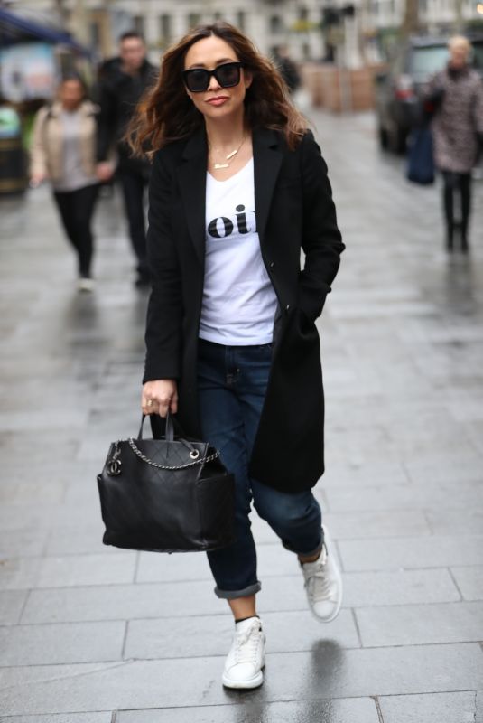 MYLEENE KLASS Arrives at Global Offices in London 03/19/2020