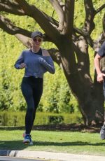 NAOMI WATTS and Liev Schreiber Out Jogging During Break from Quarantine in Brentwood 03/26/2020