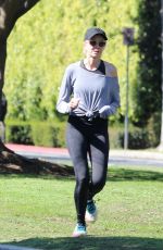 NAOMI WATTS and Liev Schreiber Out Jogging During Break from Quarantine in Brentwood 03/26/2020