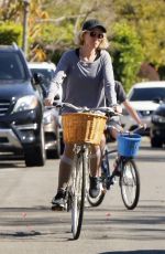 NAOMI WATTS Out Riding a Bike in Brentwood 03/25/2020