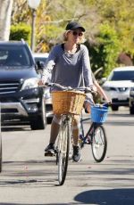 NAOMI WATTS Out Riding a Bike in Brentwood 03/25/2020