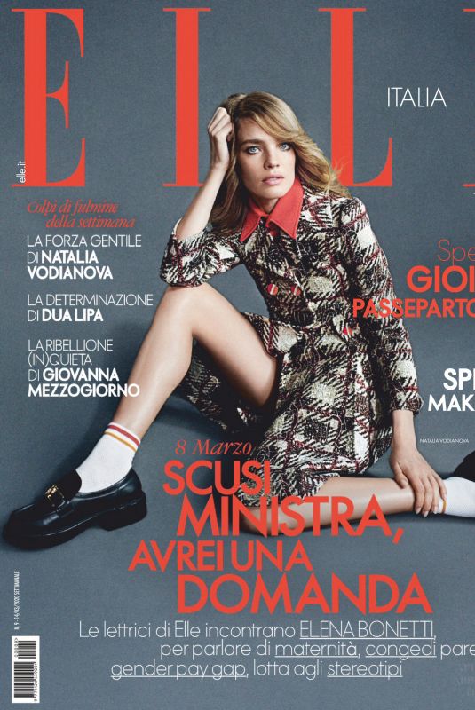 NATALIA VODIANOVA in Elle Magazine, Italy March 2020
