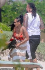 NIA GUZMAN in Swimsuit at a Beach in Tulum 03/20/2020