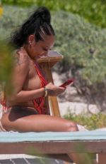 NIA GUZMAN in Swimsuit at a Beach in Tulum 03/20/2020