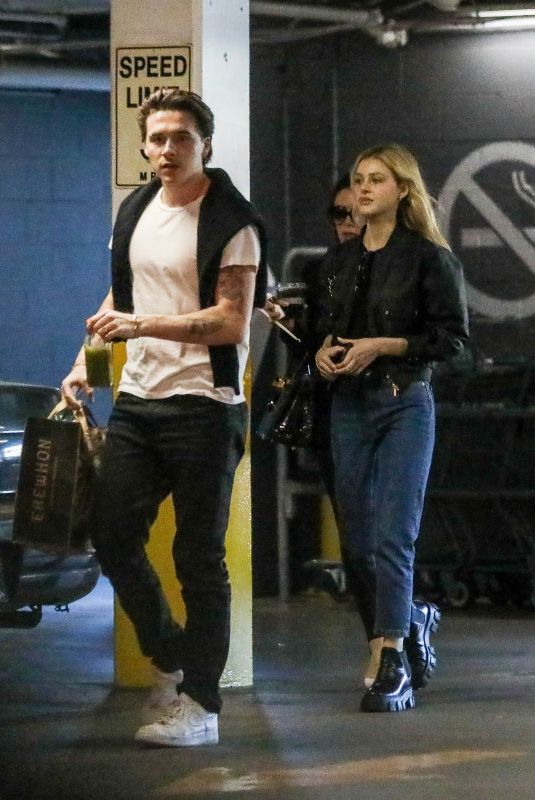 NICOLA PELTZ and VICOTIRA and Brooklyn BECKHAM Shopping at Erewhon in West Hollywood 03/03/2020