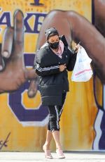 NICOLE MURPHY Wearing a Face Mask Out Shopping in Los Angeles 03/30/2020