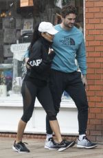 NICOLE SCHERZINGER and Thom Evans Arrives at a Cafe in London 03/23/2020