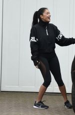 NICOLE SCHERZINGER Leaves a Personal Training Session in London 03/25/2020