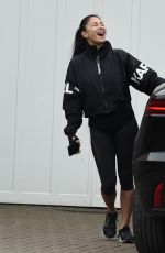 NICOLE SCHERZINGER Leaves a Personal Training Session in London 03/25/2020