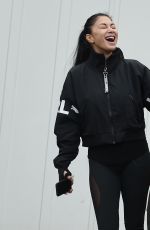 NICOLE SCHERZINGER Leaves a Personal Training Session in London 03/25/2020
