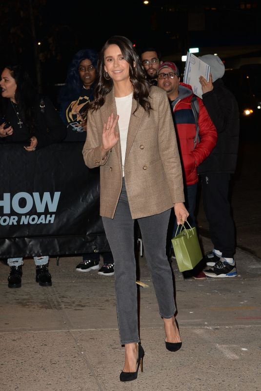 NINA DOBREV Arrives at Daily Show with Trevor Noah in New York 03/02/2020