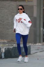 NINA DOBREV Out Jogging in Los Angeles 03/26/2020