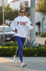 NINA DOBREV Out Jogging in Los Angeles 03/26/2020