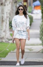NINA DOBREV Out with Her Dog in Los Angeles 03/25/2020