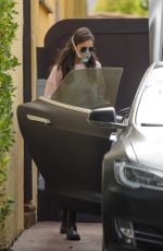 NINA DOBREV Wearing a Surgical Mask Unloads Her Car in Los Angeles 03/23/2020