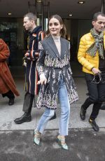 OLIVIA PALERMO Arrives at Giambattista Valli Fashion Show in Paris 03/02/2020