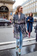 OLIVIA PALERMO Arrives at Giambattista Valli Fashion Show in Paris 03/02/2020