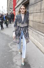 OLIVIA PALERMO Arrives at Giambattista Valli Fashion Show in Paris 03/02/2020