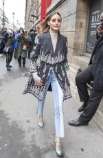 OLIVIA PALERMO Arrives at Giambattista Valli Fashion Show in Paris 03/02/2020