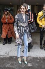 OLIVIA PALERMO Arrives at Giambattista Valli Fashion Show in Paris 03/02/2020