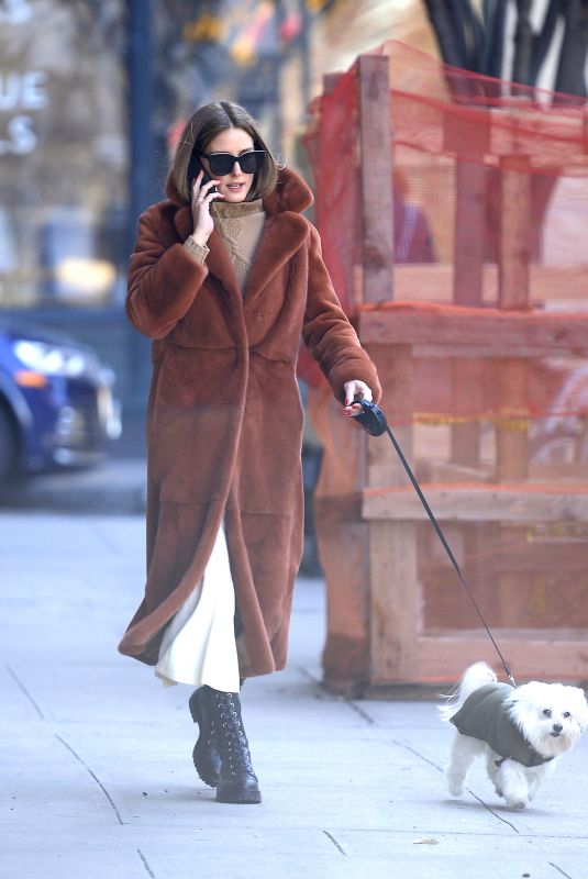 OLIVIA PALERMO Out with Her Dog in New York 03/24/2020
