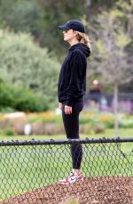 OLIVIA WILDE Out at a Park in Los Angeles 03/26/2020