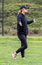 OLIVIA WILDE Out at a Park in Los Angeles 03/26/2020