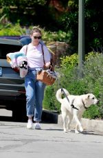 OLIVIA WILDE Out with Her Dog at a Park in Los Angeles 03/29/20
