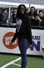OTI MABUSE Plays Football at MediaCity for Sports Relief in Manchester 03/13/2020