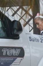 PARIS HILTON Has a Tow Truck Help with One of Her Cars 03/28/2020