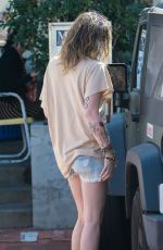 PARIS JACKSON in Denim Shorts Out in Malibu 03/04/2020