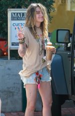 PARIS JACKSON in Denim Shorts Out in Malibu 03/04/2020