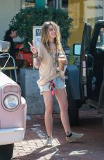 PARIS JACKSON in Denim Shorts Out in Malibu 03/04/2020